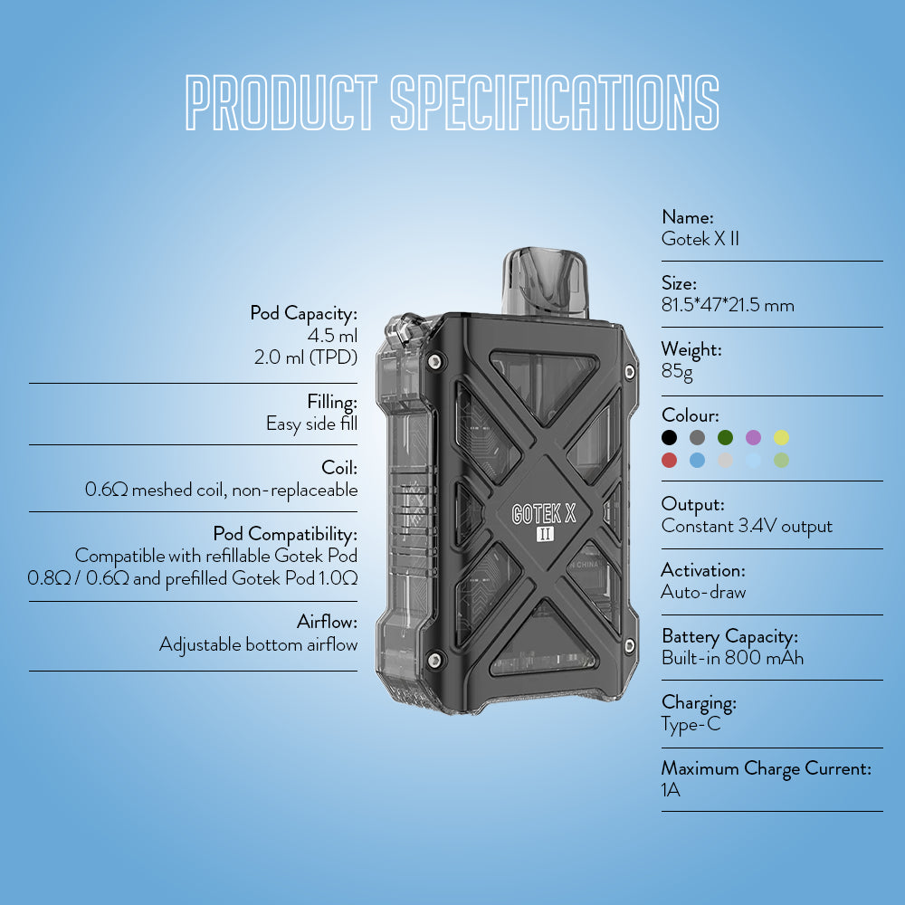 Aspire Gotek X II Pod Kit 10