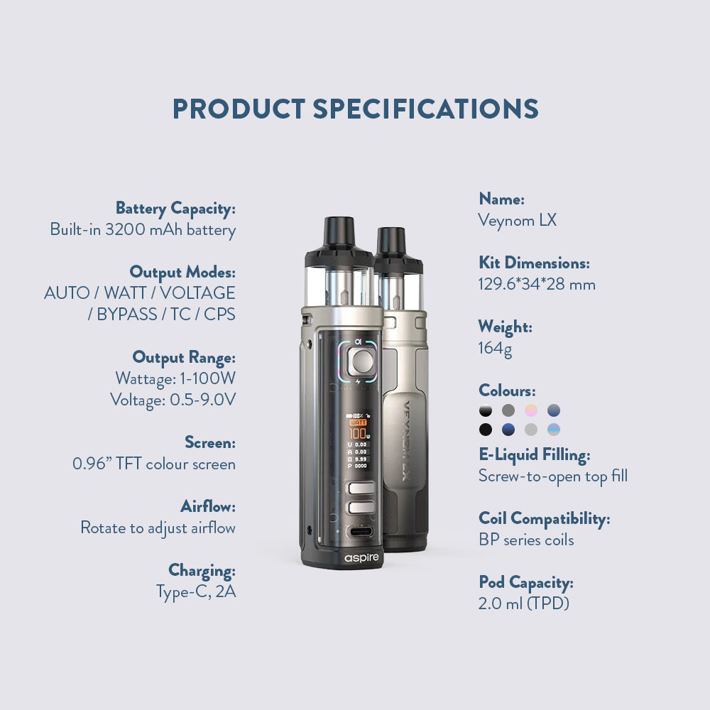 Aspire Veynom LX Pod Kit