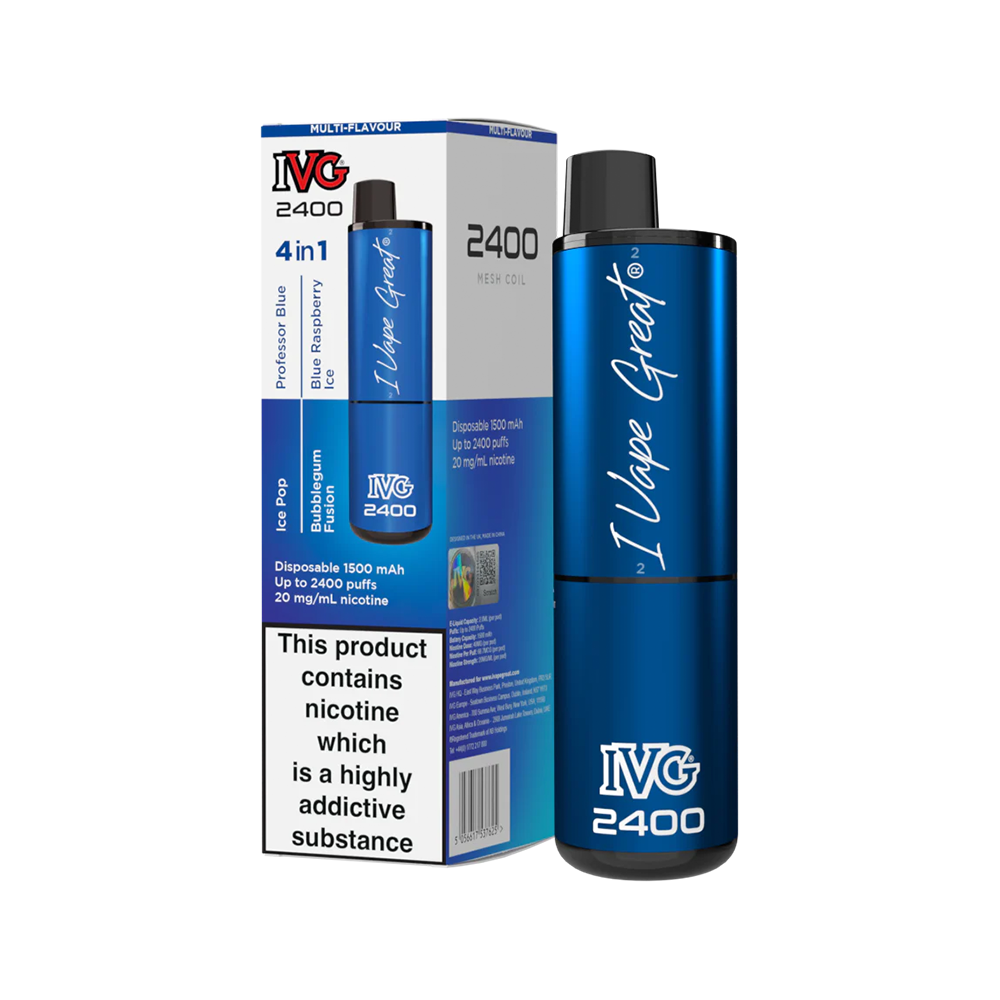 IVG 2400 Disposable Vape Kit Blue Edition