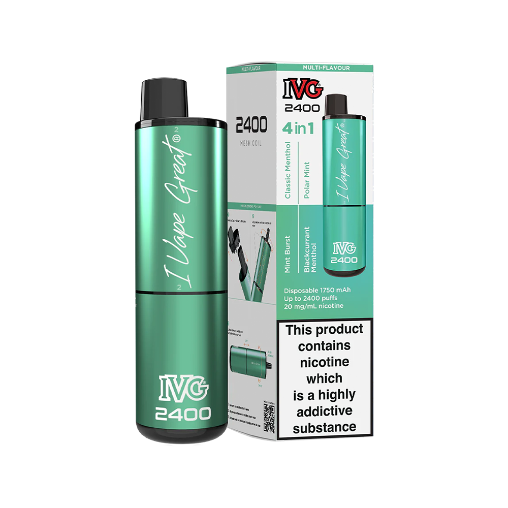 IVG 2400 Disposable Vape Kit Menthol Edition